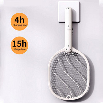 Hot Sale 3000V Ηλεκτρική ρακέτα εντόμων Swatter Zapper USB Επαναφορτιζόμενη οικιακή κουνουπιέρα Swatter Kill Fly Bug Zapper Killer Trap