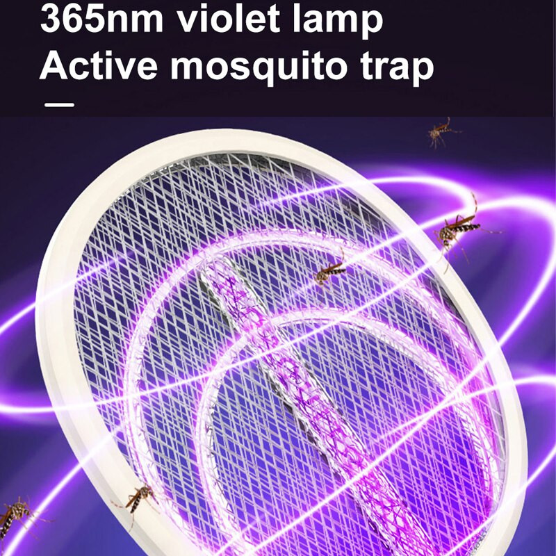 Horúci výpredaj 3000V elektrická plácačka na hmyz, nabíjateľná USB domáca plácačka na komáre, zabíjačka much a hmyzu, pasca na zabíjanie hmyzu