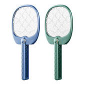 Ručni ubojica muha, električni uređaj za uništavanje insekata, električna lopatica za muhe, USB za unutarnje i vanjske prostore s 3-slojnom mrežastom rasvjetom za dvorište, ured i dom