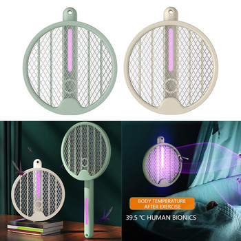 Περιστρεφόμενο αναδιπλούμενο Bug Zapper 3000 Killer Electric Fly Swatter