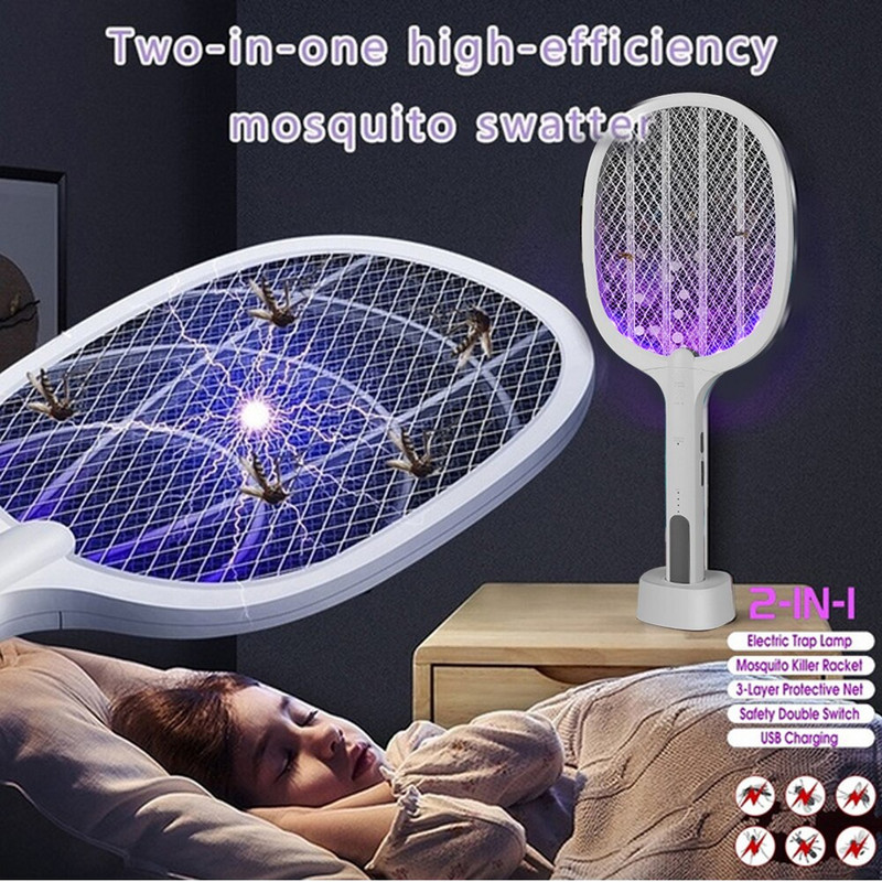 Elektrický odpudzovač komárov, dve funkcie, nabíjanie cez USB, lampa proti komárom, praktický odpudzovač komárov 520 220 mm