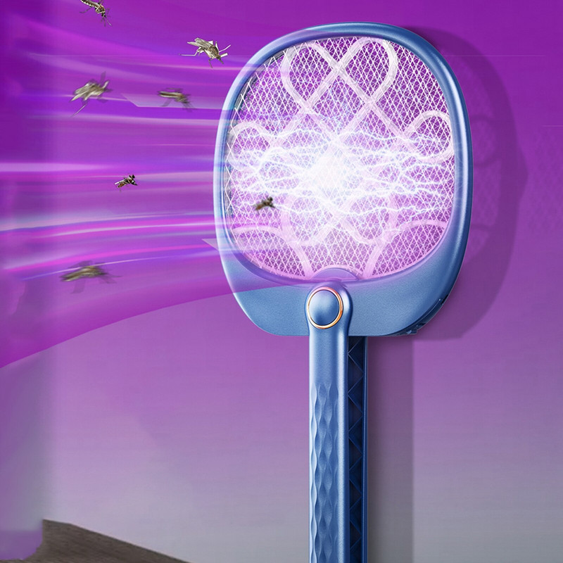 Elektrická plácačka na muchy Bug Zapper, vnútorná a vonkajšia, USB nabíjateľná raketa na muchy pre domácu spálňu, kanceláriu, záhradu a terasu