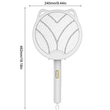 Fly Zapper Mosquitoes Catcher Foldable Bugs Zapper Racket Light Επαναφορτιζόμενη ηλεκτρική κουνουπιών Swatter For Bugs Mosquitoes