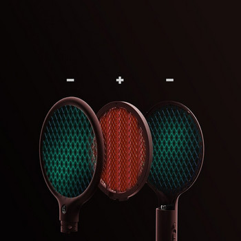 Mini Electric Fly Swatter ρακέτα με ελαφρύ φορητό Personal Bug Zapper Mosquito Zapper Επαναφορτιζόμενο ηλεκτρικό πλέγμα 3 επιπέδων