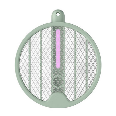 Elektrická plácačka na komáre 3000V Lampa na zabíjanie komárov USB Nabíjateľná raketa na zabíjanie hmyzu Skladacia plácačka na muchy pre vnútorné a vonkajšie použitie