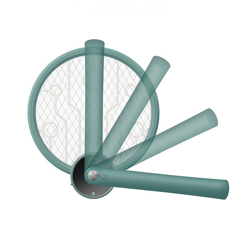 Elektrická raketa proti komárom Bug Zappers 2200 V, nabíjateľná cez USB, domáca raketa proti komárom, 3-vrstvová sieťovina, výkonná skladacia raketa proti komárom