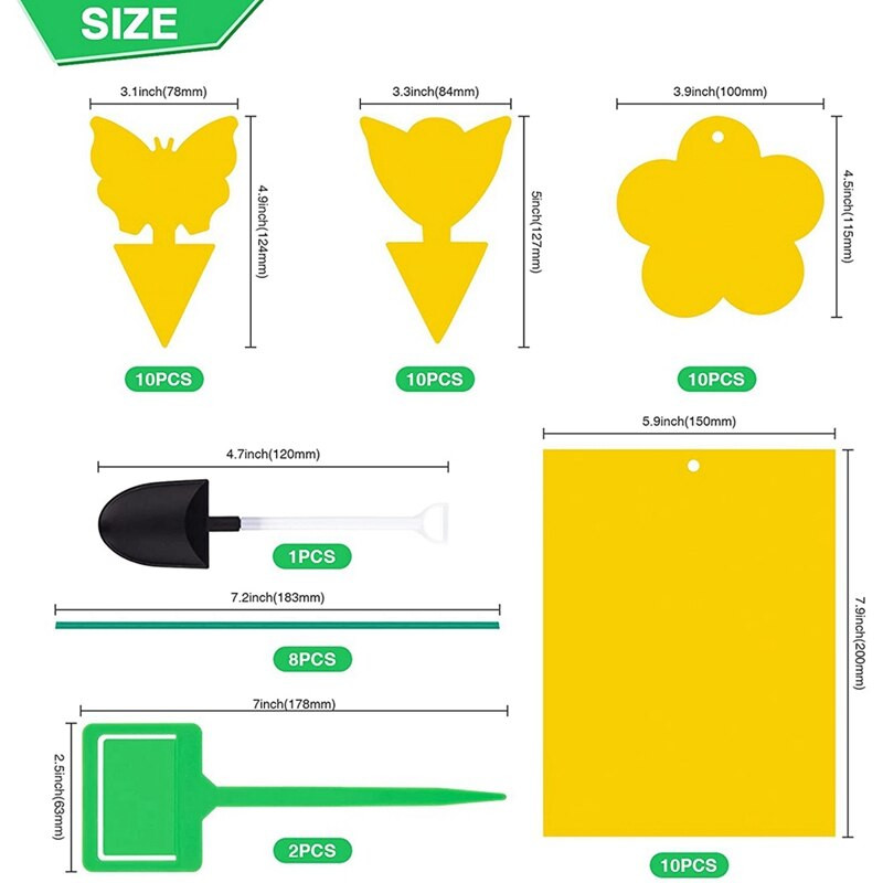 Capcane pentru muște, capcane lipicioase pentru muște de fructe, capcane pentru insecte lipicioase pentru muște de fructe pentru interior, exterior, ucigaș de mușcăr, controlul dăunătorilor, grădinărit pentru plante