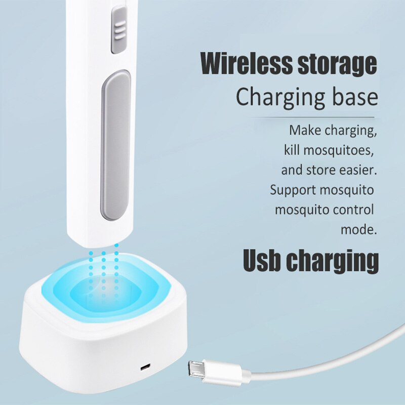 Akcia! Prenosný hmyzokazný lapač na muchy, elektrická raketa na komáre, lampa na hmyz, nabíjateľná, zabíja Fl...