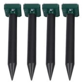 Odpudzovač krtkov, 4 ks, ultrazvukový odpudzovač zvierat, solárny odpudzovač sysľov a hrabošov, humánny odpudzovač hlodavcov