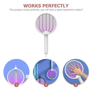 Fly Swatter Zapper Bug Electric Racket Tenniskiller Handheld Outdoor Imdoor Portable Electronic Operatedbat Usb Home Supplies