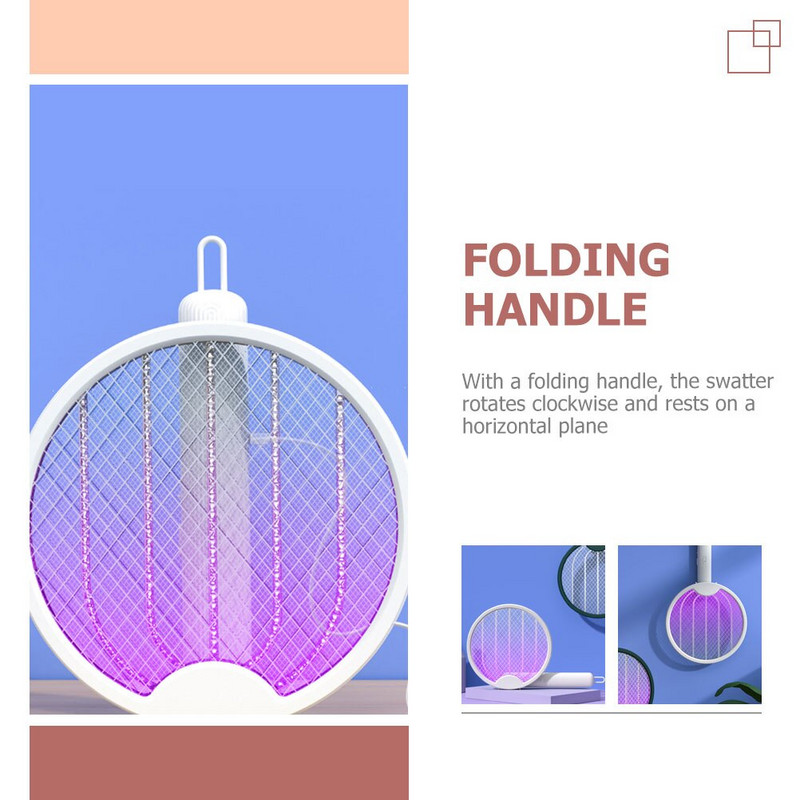 Elektrická raketa na muchy, plácačka na hmyz, Tennisskiller, ručná, vonkajšia, do interiéru, prenosná, elektronická, ovládaná z USB, domáce potreby
