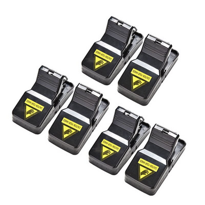 SHGO HOT-6 bucăți reutilizabile pentru prinderea șoarecilor capcane pentru șoareci Capcană pentru șoareci Momeală Snap Spring Catcher pentru rozătoare Control dăunătorilor