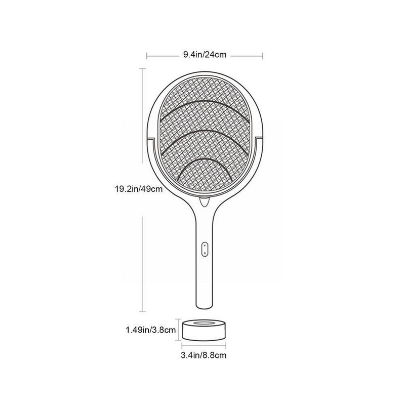 3 u 1 električna mlaznica za komarce Lampa za ubijanje komaraca USB podesiva 1200MAH punjiva 3500v električna P2E2