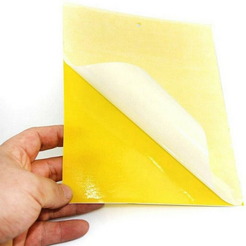 SHGO HOT-100 бр. Лепкава хартия за капани за мухи Жълти капани за плодови мушици, лепило за насекоми, двустранен 20X15 см
