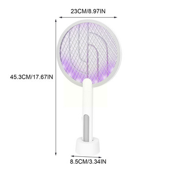 Bug Zapper Electric Fly Suquito Swatter Instant Insect Killer Pest Racket Wasp E3X5