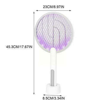 Bug Zapper Electric Fly Mosquito Swatter Instant Insect Killer Pest Racket Wasp E3X5