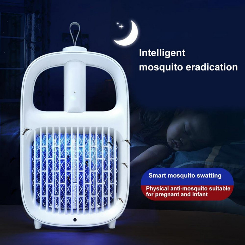 LED elektrická lampa na zabíjanie komárov, lampa na zabíjanie komárov 2 v 1, domáca pasca na hmyz, lampa na zabíjanie komárov