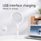 5 U 1 Električna lopatica za komarce 3500 V USB punjiva lampa za ubijanje komaraca Podesiva električna lopatica za kukce Fly Bat matamoscas