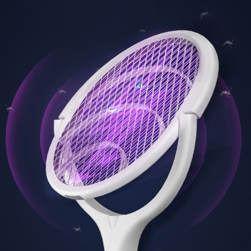 5 U 1 Električna lopatica za komarce 3500 V USB punjiva lampa za ubijanje komaraca Podesiva električna lopatica za kukce Fly Bat matamoscas