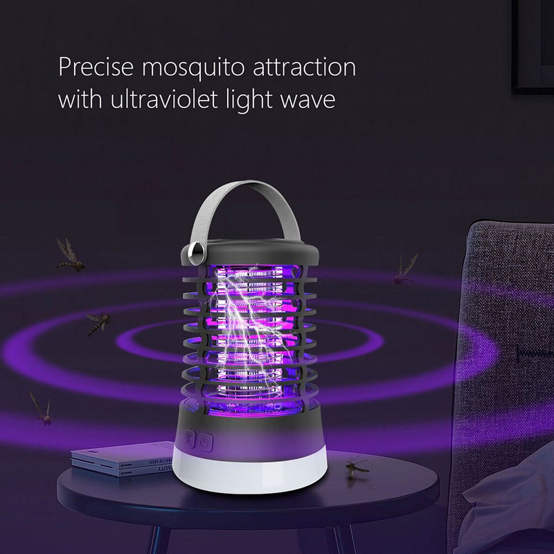 Fotokatalyzátor Mosquito Zapper Silence Mosquito Zapper Lamp Elektrická lampa proti komárom do stanu