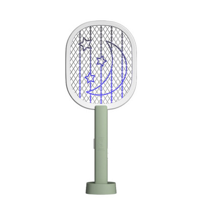 Електрическа мухобойка Убийца UV светлина USB акумулаторна ракета за мухи LED лампа Летен капан за комари Ракета против насекоми Bug Zapper