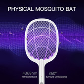 2 v 1 USB elektrická pálka na hmyz, nabíjateľná USB letná pálka na komáre, zabíjačka much a hmyzu