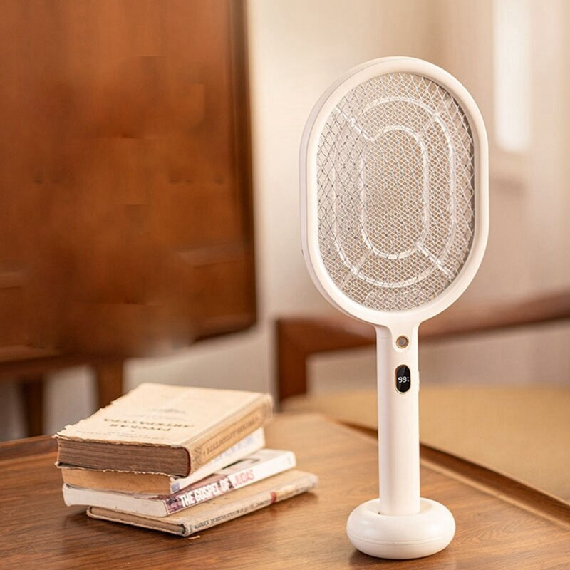 Rachetă electrică pentru zvârlitor de țânțari, portabilă, reîncărcabilă, pentru uciderea țânțarilor, pentru interior, exterior - roz