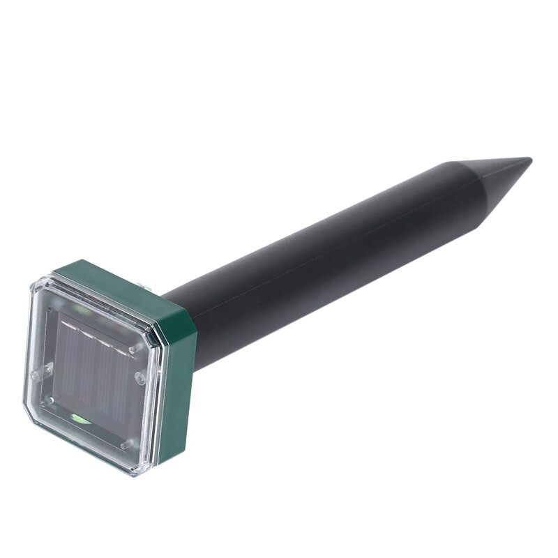 Odpudzovač krtkov, 4 ks, ultrazvukový odpudzovač zvierat, solárny odpudzovač sysľov a hrabošov, humánny odpudzovač hlodavcov