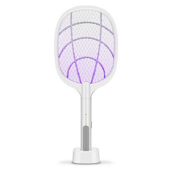 Electric Flies Swatter Killer με UV φως USB Επαναφορτιζόμενη λάμπα LED Καλοκαιρινή ρακέτα παγίδας κουνουπιών κατά των εντόμων Bug Zapper