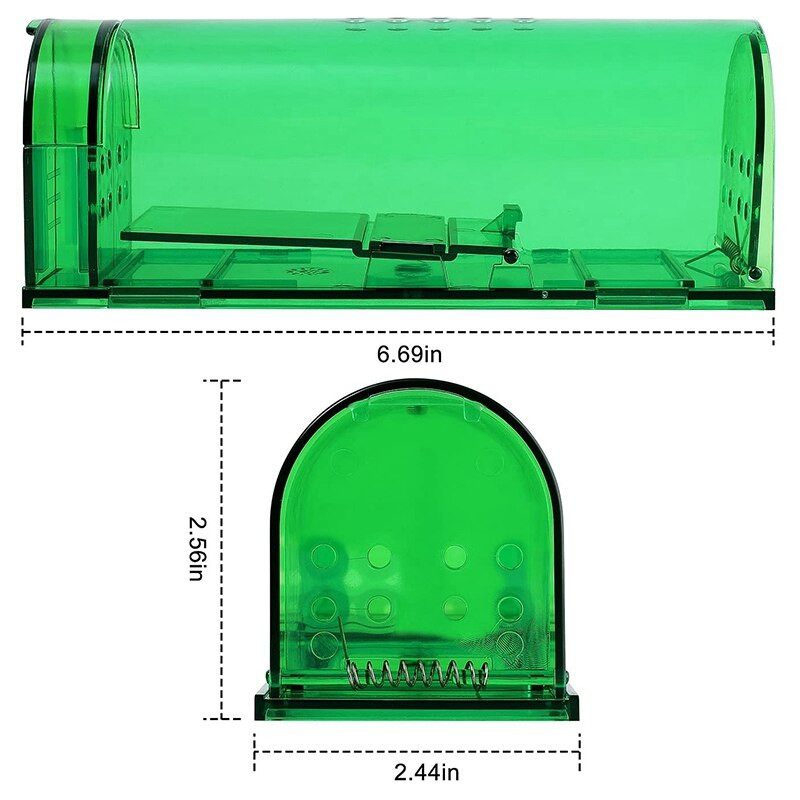 Humane Mouse Trap Smart No Kill Mouse Trap Prinde și eliberează, sigură pentru oameni și animale de companie - Pachet de 4