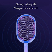 Nová 3000V elektrická plácačka na hmyz, USB 1200mAh nabíjateľná plácačka na komáre, zabíja muchy, hmyz, lapač, zabijak