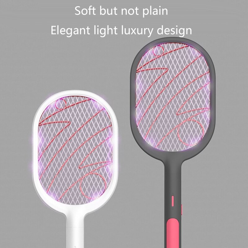 Nová 3000V elektrická plácačka na hmyz, USB 1200mAh nabíjateľná plácačka na komáre, zabíja muchy, hmyz, lapač, zabijak