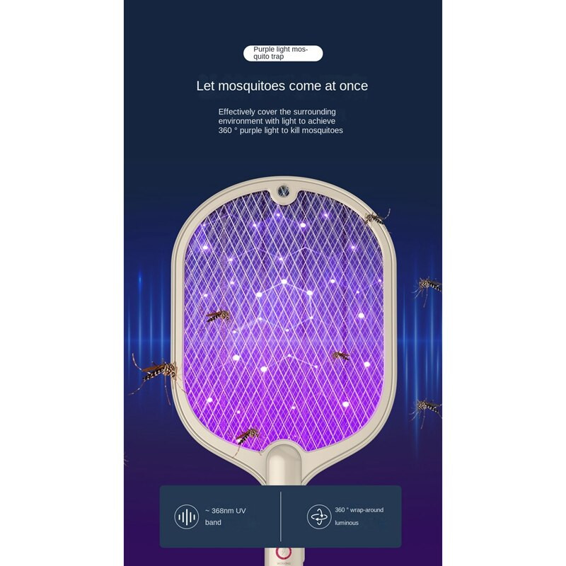 3000V USB elektrická raketa na hmyz, plácačka na komáre, plácačka na muchy, vložky do pasce na komáre