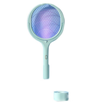 Въртяща се на 90 градуса лампа за унищожаване на комари Електрическа ракета за насекоми UV светлина USB Bug Zapper Капан за мухи Лятна мухобойка