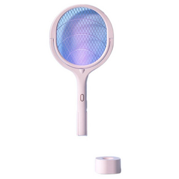 Въртяща се на 90 градуса лампа за унищожаване на комари Електрическа ракета за насекоми UV светлина USB Bug Zapper Капан за мухи Лятна мухобойка