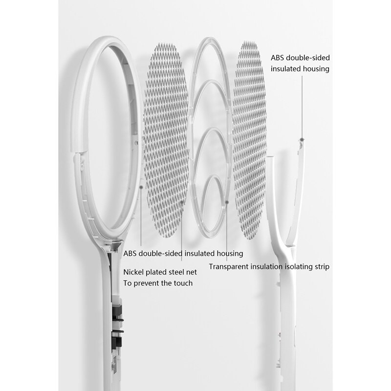 5v1 lampa na zabíjanie komárov, multifunkčná lampa na zabíjanie komárov s nastaviteľným uhlom, 3500V elektrická nabíjateľná USB lampa na komáre