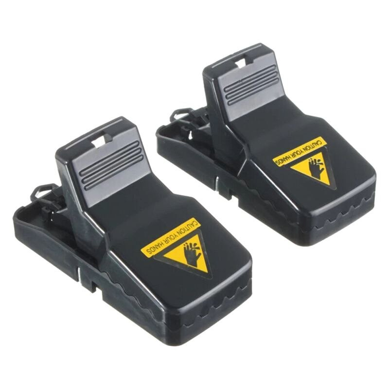 2x Mouse Trap Mouse Finger Trap Live Capcană pentru șobolani Negru