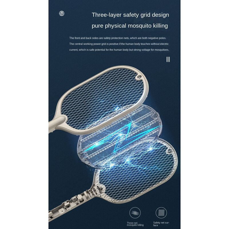 3000V USB elektrická raketa na hmyz, plácačka na komáre, plácačka na muchy, vložky do pasce na komáre