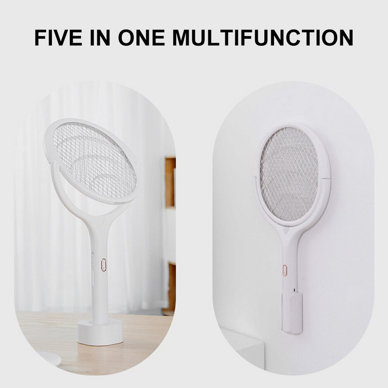 Lampa na zabíjanie komárov, elektrický šok, otočné o 90 stupňov, UV svetlo, nabíjanie cez USB, pasca na hmyz, muchy, letná plácačka na muchy