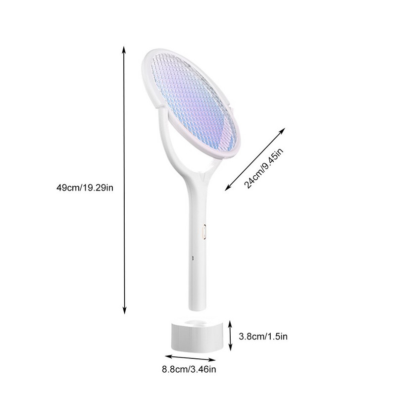 Lampa na zabíjanie komárov, elektrický šok, otočné o 90 stupňov, UV svetlo, nabíjanie cez USB, pasca na hmyz, muchy, letná plácačka na muchy