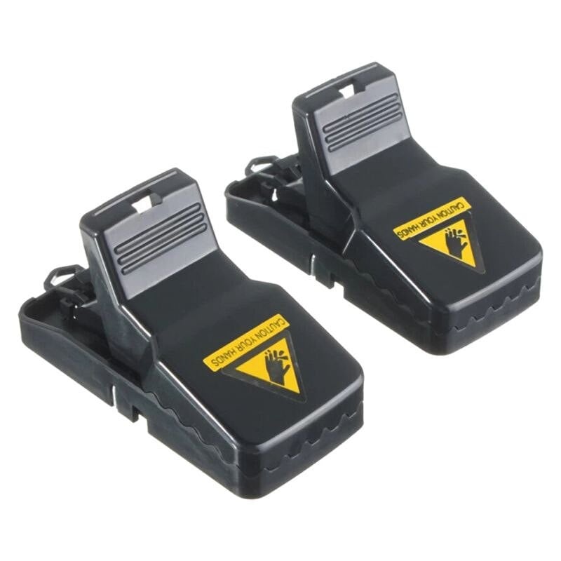 2x Mouse Trap Mouse Finger Live Trap Žiurkių gaudyklė Juoda