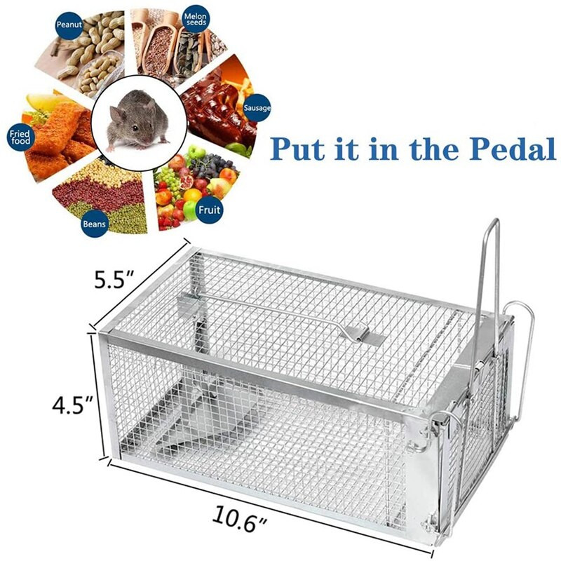 LBER 2-balenie pascí na myši, humánne pasce na malé zvieratá, živé klietkové pasce na potkany, na vnútorné použitie, na chytanie a vypúšťanie potkanov