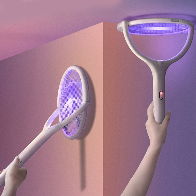 5v1 lampa na zabíjanie komárov, multifunkčná lampa na zabíjanie komárov s nastaviteľným uhlom, 3500V elektrická nabíjateľná USB lampa na komáre