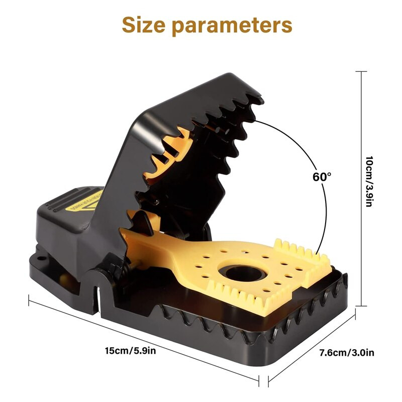 Pasca na myši, Profesionálne pasce na myši, Opakovane použiteľná pasca na myši, Profesionálne pasce na myši do domácnosti, skladu a záhrady 4 ks