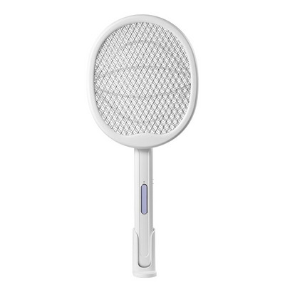 Мухобойка, Fold Mosquito Zapper Handheld Mosquito Zapper Killer 3000 Volt Insect Fly Trap, Fly Zapper Racket, Бял