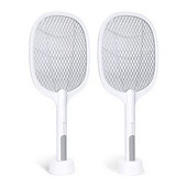 2PCS Bug Zapper Raketa na komáre s super jasným LED svetlom na zapnutie USB nabíjateľnej elektrickej mucholapky