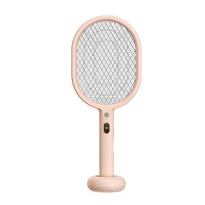 Elektrilised sääskede kärbsepiitsuga kaasaskantav laetav rätik Mosquito Killer Racket siseruumides, välitingimustes - roosa