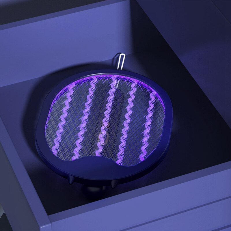 SEWS - Skladacia elektrická pálka na komáre, nástenná, ručná, nabíjateľná 3000 V, nastaviteľná pálka na hmyz