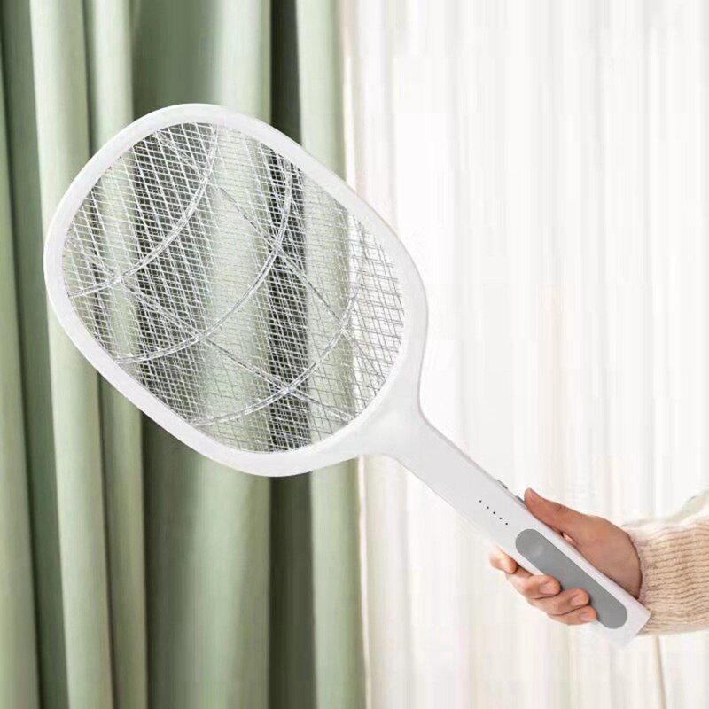 2PCS Bug Zapper Raketa na komáre s super jasným LED svetlom na zapnutie USB nabíjateľnej elektrickej mucholapky