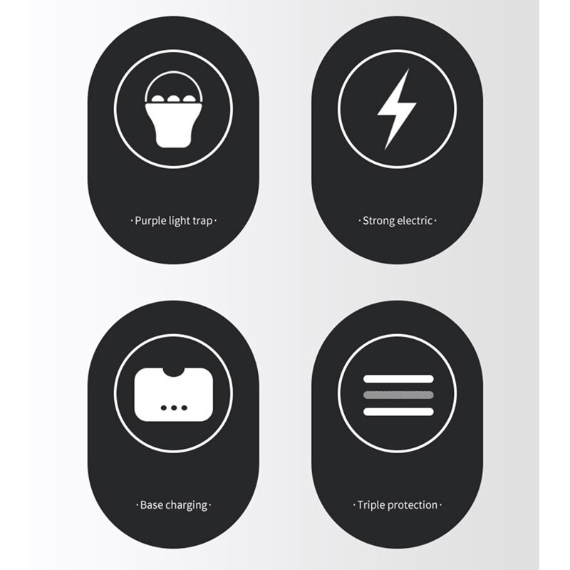 Lampă ucigaș țânțari 3000V 6 LED cu lampă UV USB 1200Mah Zapper Bug Zapper Summer Fly Swatter Capcană Home Bug Rachetă pentru insecte